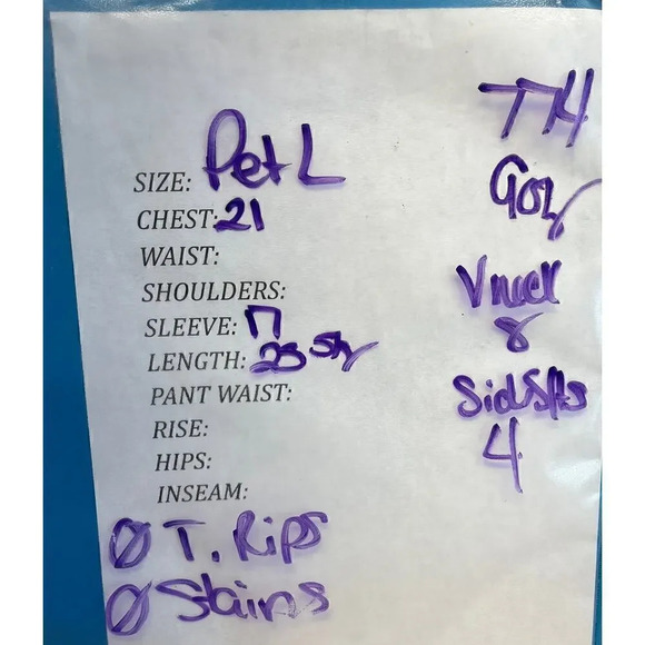 JM Collection Petite Womens L Cream Paisley V Neck  Linen Blouse - Picture 10 of 10